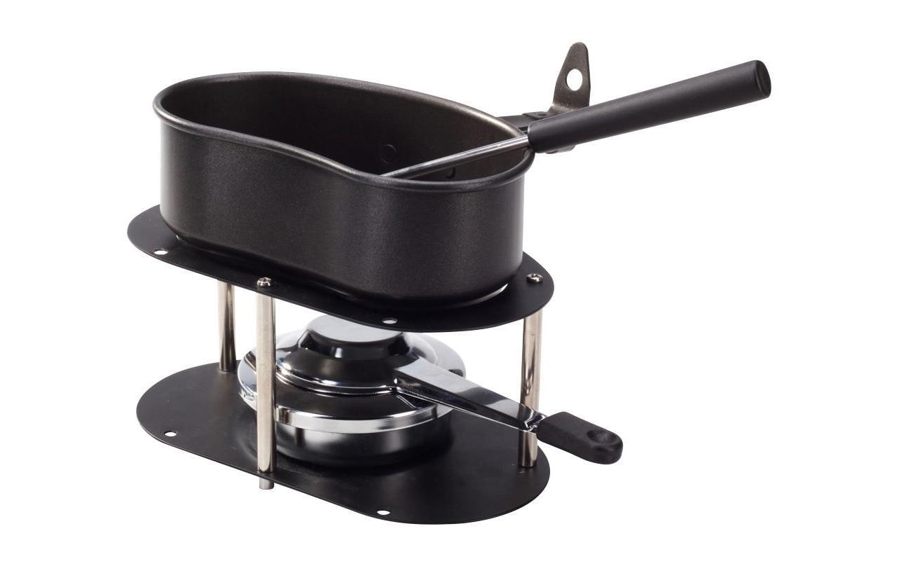 Käsefondue - Set Gamelle 4 Teile, Schwarz - MEGART