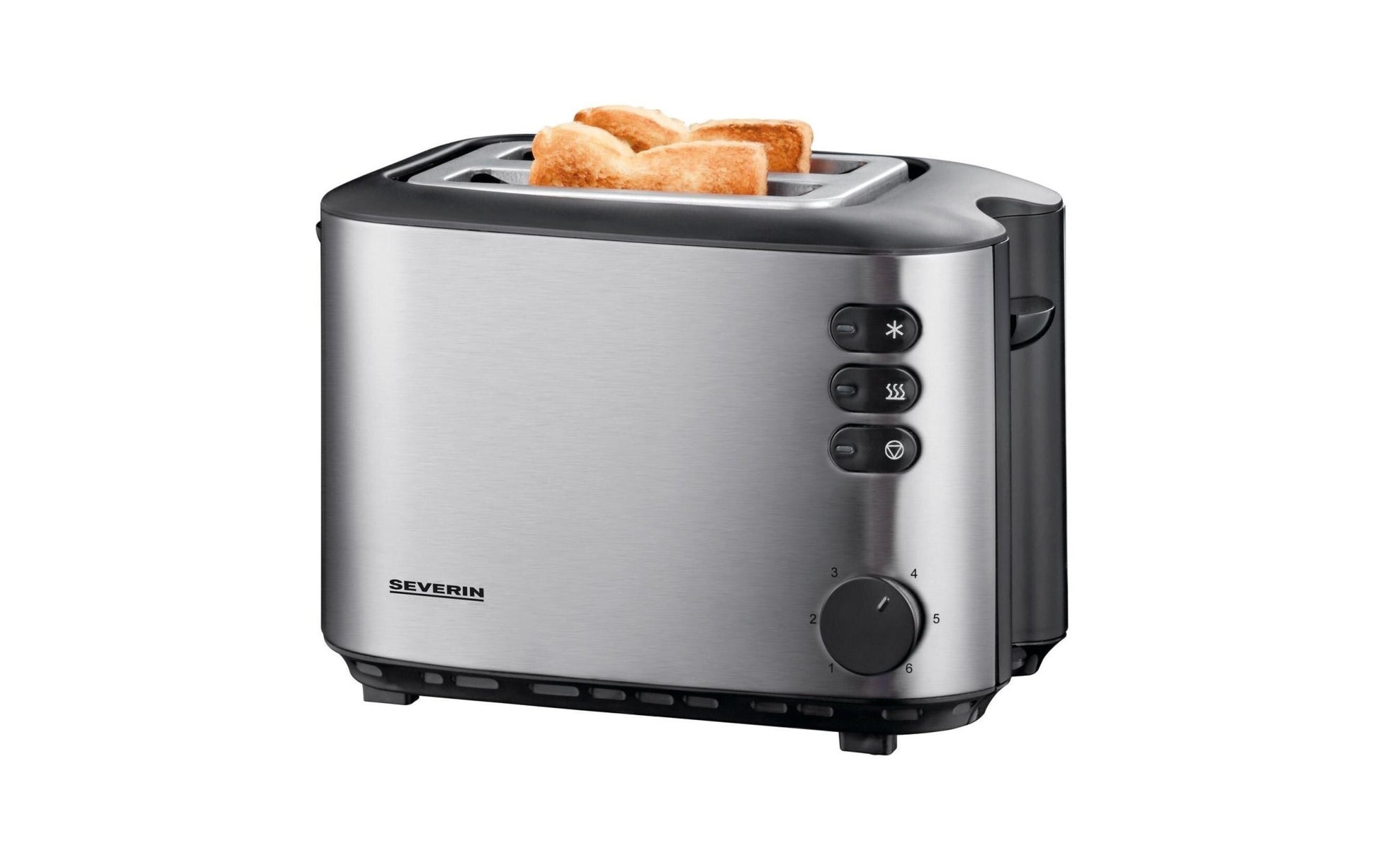 Toaster AT 2514 Schwarz/Silber - MEGART