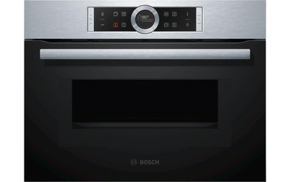 Einbaubackofen mit Mikrowelle CMG633BS1 Edelstahl/Schwarz - MEGART