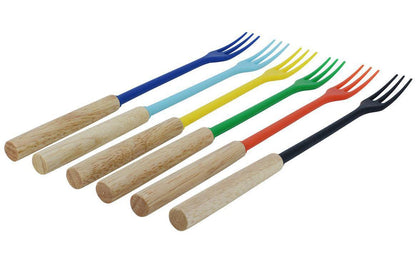 Käsefonduegabel Protect Wood Colors 6 Personen - MEGART