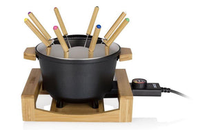 Fondue - Set All - in - One Pure 10 Teile, Braun/Schwarz - MEGART