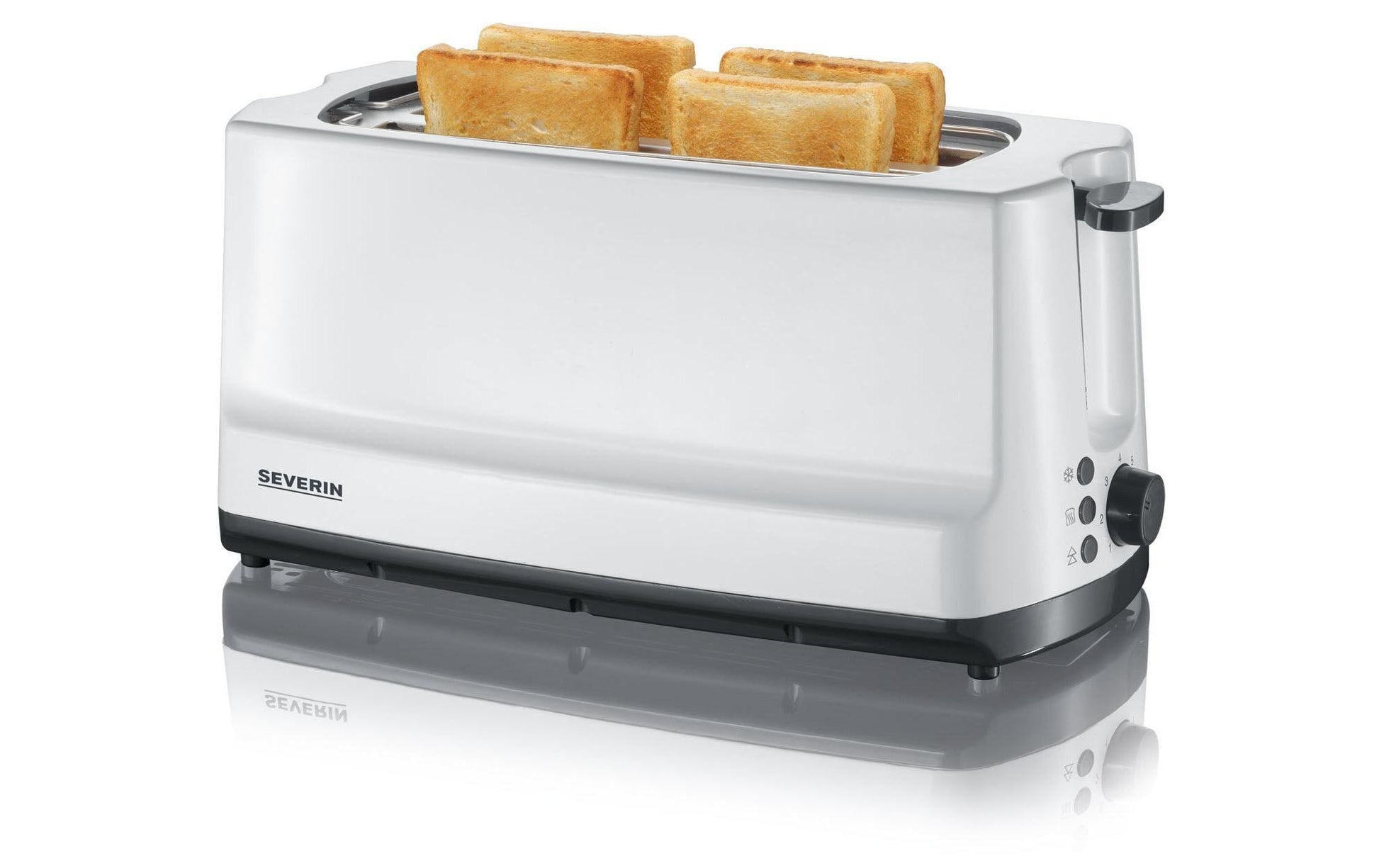 Toaster AT 2234 Weiss/Schwarz - MEGART