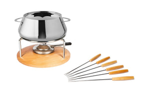 Set per fonduta di carne Säntis 9 pezzi, acciaio inossidabile