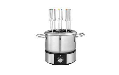 Fleischfondue - Set LONO Fondue 10 Teile, Silber - MEGART