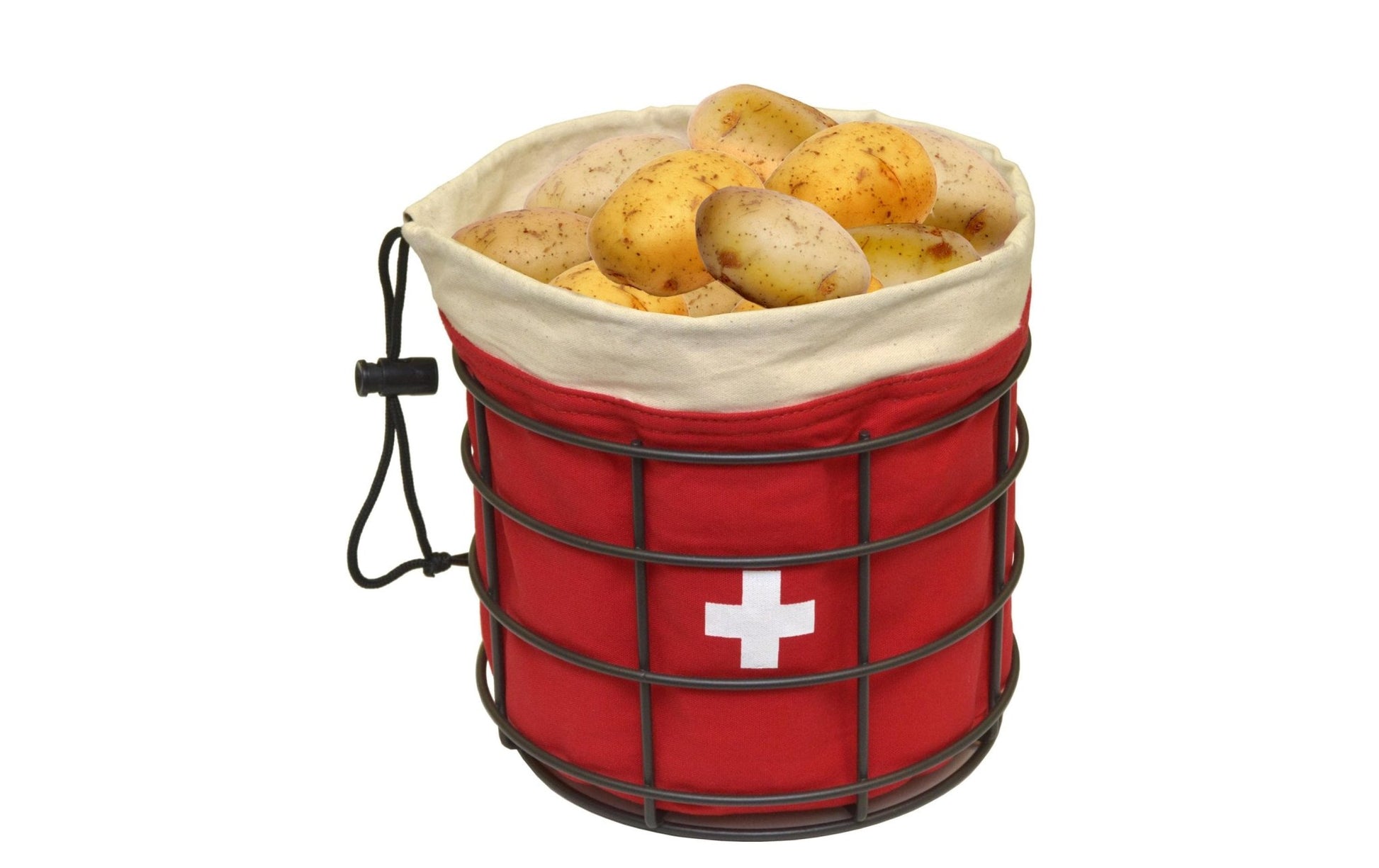 Kartoffelkorb Suisse mit Untergestell Rot - MEGART