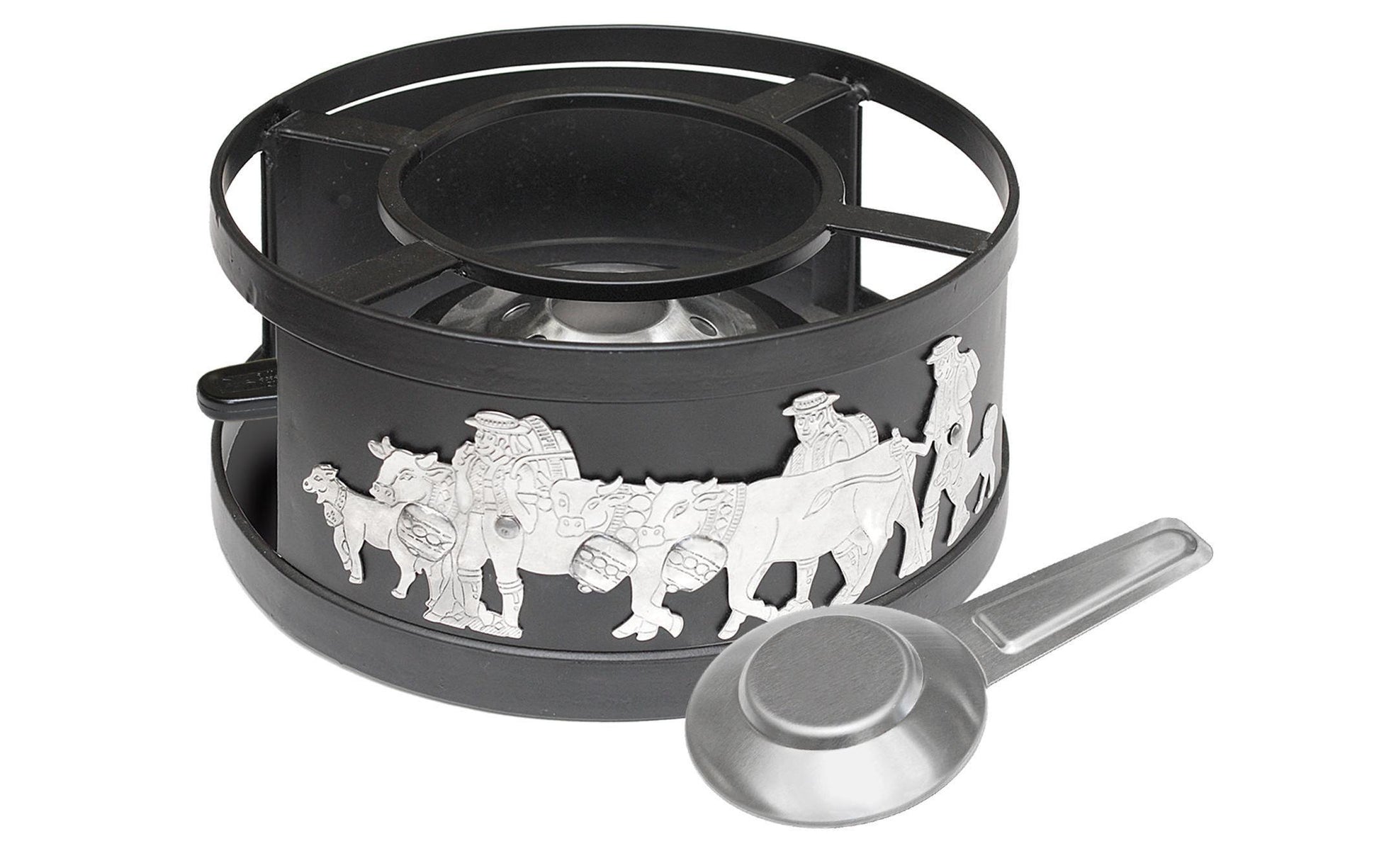 Fondue - Rechaud Appenzell Silver Schwarz/Silber - MEGART