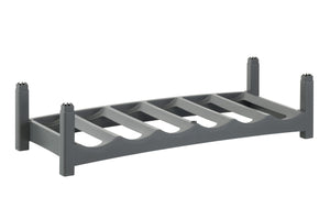 Portabottiglie Vario per 6 bottiglie, grigio