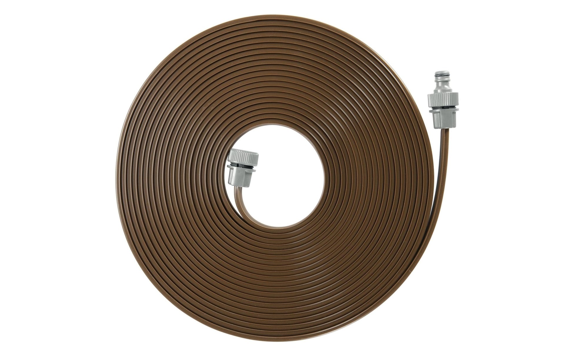 Schlauchregner 15 m mit Armaturen, braun - MEGART