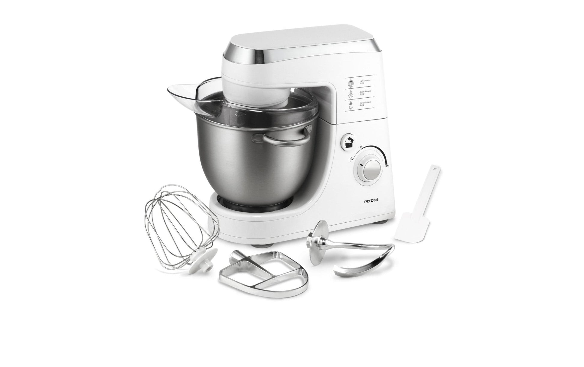 Küchenmaschine Power Mix 441 Silber/Weiss - MEGART