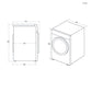 Haier HW90-BD14CIGU1 lavatrice a carica frontale 9 kg, 1400 giri/min, bianco