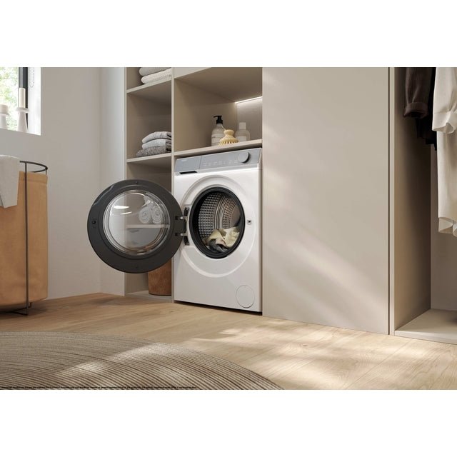 Haier Waschturm X Serie 7 – Waschmaschine HW80 (8 kg, A) + Wärmepumpentrockner HD80 (8 kg, C) inkl. Verbindungsrahmen - MEGART