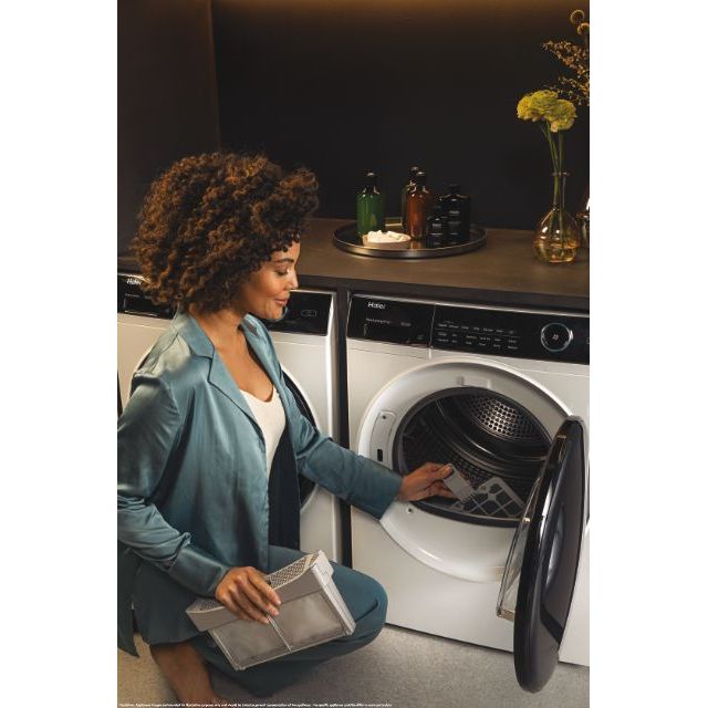 Haier I - Pro Series 5 HD90 - A3959 Wäschetrockner Freistehend Frontlader 9 kg A+++ Weiss - MEGART
