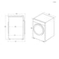 Haier I-Pro Series 5 HD90-A3959 Wäschetrockner Freistehend Frontlader 9 kg A+++ Weiss