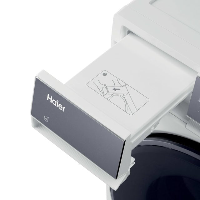 Haier Waschturm X Serie 7 – Waschmaschine HW80 (8 kg, A) + Wärmepumpentrockner HD80 (8 kg, C) inkl. Verbindungsrahmen - MEGART