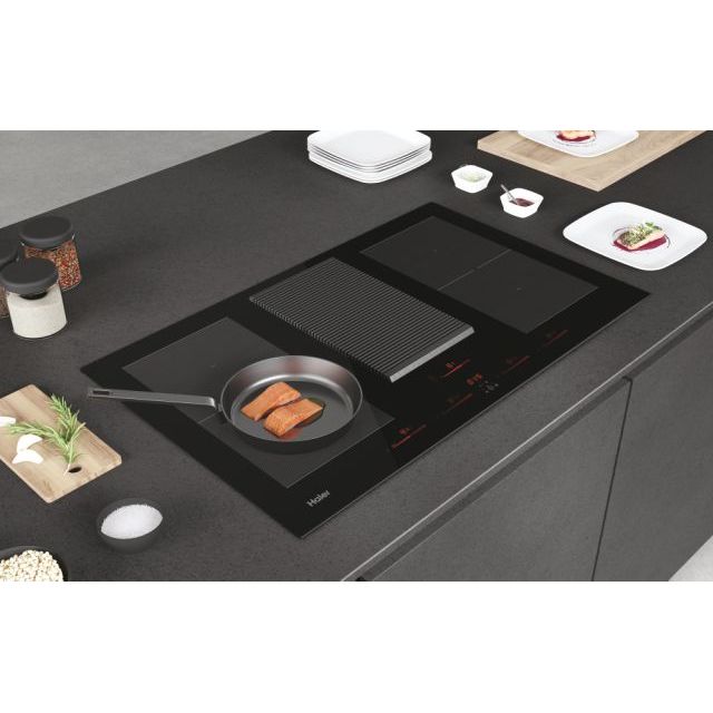 Haier I - Dual Series 6 HAIH8IFMCF Schwarz Integriert 83 cm Zonen - Induktionskochfeld 4 Zone(n) Built - in hood - MEGART