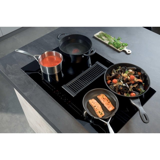 Haier I - Dual Series 6 HAIH82MTMCF Schwarz Integriert 80 cm Zonen - Induktionskochfeld 4 Zone(n) Built - in hood - MEGART