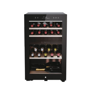 Haier Wine Bank 50 Serie 7 HWS42GDAU1 cantinetta vino a compressore, libera installazione, nera, 42 bottiglie