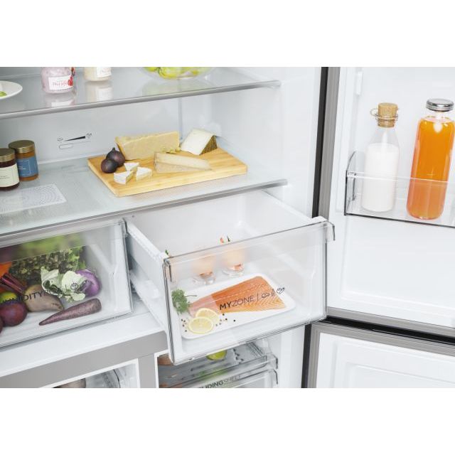 Haier Cube 90 Series 5 HCR5919ENMB Freistehend 528 l E Obsidian Black Inox - MEGART