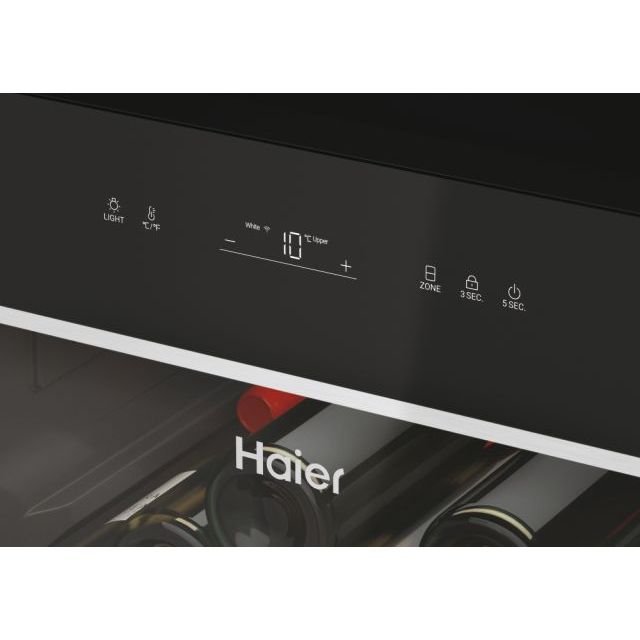 Haier Wine Bank 60 Serie 7 HWS236GDEH1 Weinkühler mit Kompressor Freistehend Schwarz 236 Flasche(n) - MEGART