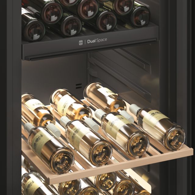 Haier Wine Bank 60 Serie 7 HWS236GDEH1 Weinkühler mit Kompressor Freistehend Schwarz 236 Flasche(n) - MEGART