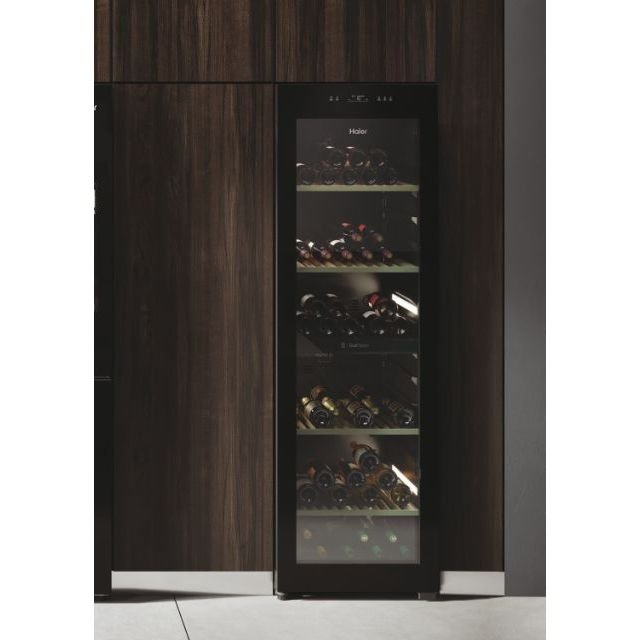 Haier Wine Bank 60 Serie 7 HWS236GDEH1 Weinkühler mit Kompressor Freistehend Schwarz 236 Flasche(n) - MEGART