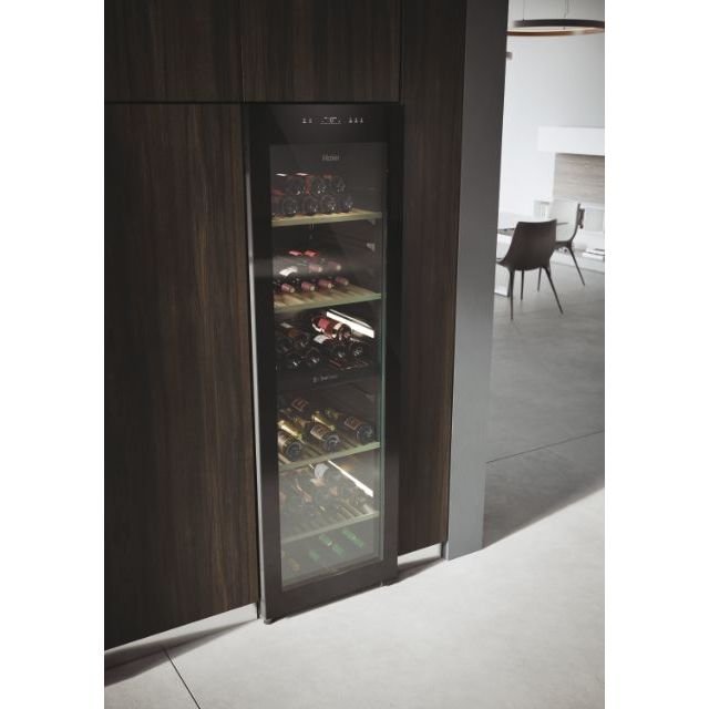 Haier Wine Bank 60 Serie 7 HWS236GDEH1 Weinkühler mit Kompressor Freistehend Schwarz 236 Flasche(n) - MEGART