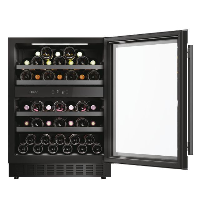Haier H - WINE 700 HAKWBD 60 Weinkühler mit Kompressor Freistehend Schwarz 44 Flasche(n) - MEGART
