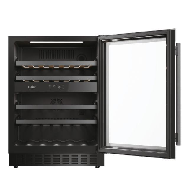 Haier H - WINE 700 HAKWBD 60 Weinkühler mit Kompressor Freistehend Schwarz 44 Flasche(n) - MEGART