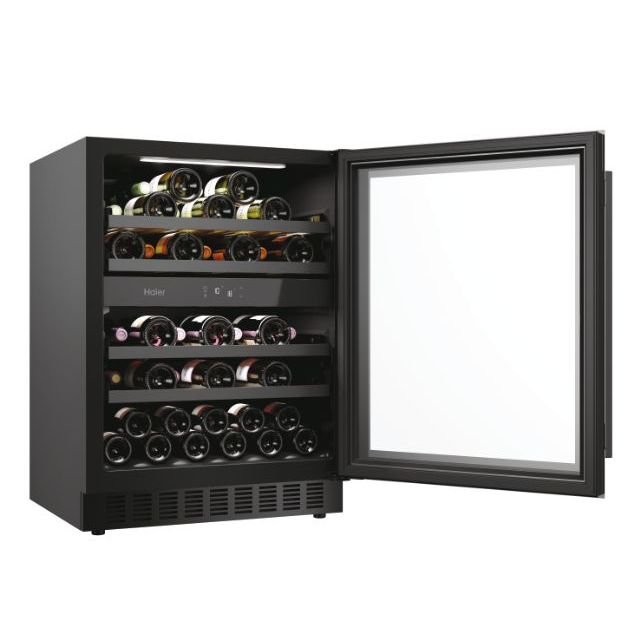Haier H - WINE 700 HAKWBD 60 Weinkühler mit Kompressor Freistehend Schwarz 44 Flasche(n) - MEGART