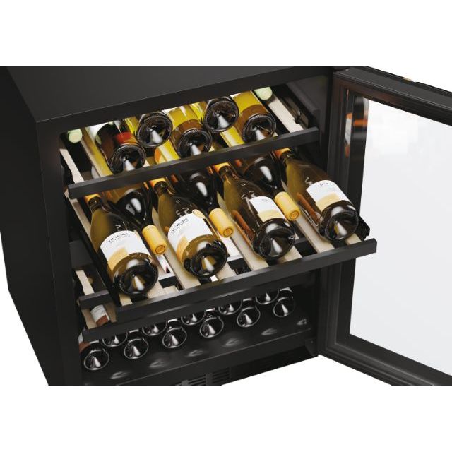 Haier H - WINE 700 HAKWBD 60 Weinkühler mit Kompressor Freistehend Schwarz 44 Flasche(n) - MEGART