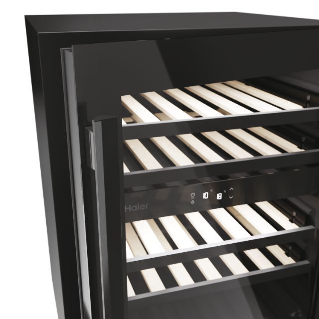 Haier H - WINE 700 HAKWBD 60 Weinkühler mit Kompressor Freistehend Schwarz 44 Flasche(n) - MEGART