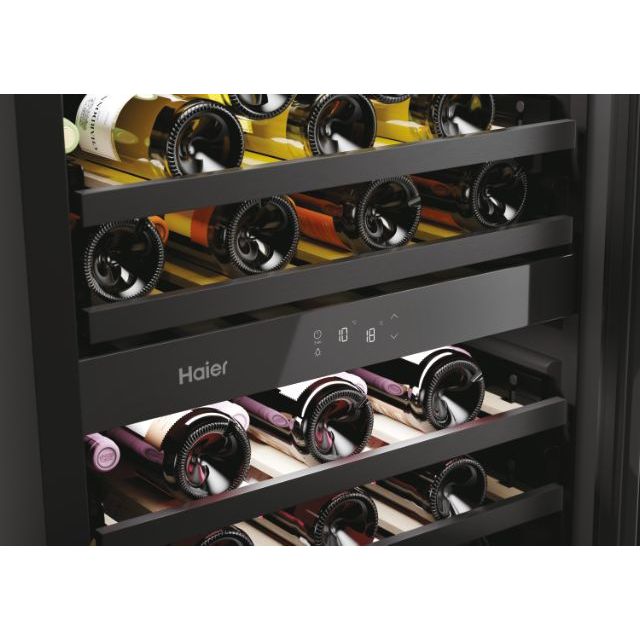 Haier H - WINE 700 HAKWBD 60 Weinkühler mit Kompressor Freistehend Schwarz 44 Flasche(n) - MEGART