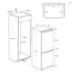 Haier HATB 174 DE frigorifero da incasso 244 l, classe E, bianco