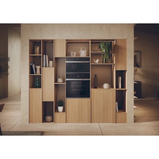Haier H38DMWID26NX Schwarz, Edelstahl Kombi - Mikrowelle Integriert 34 l 900 W - MEGART