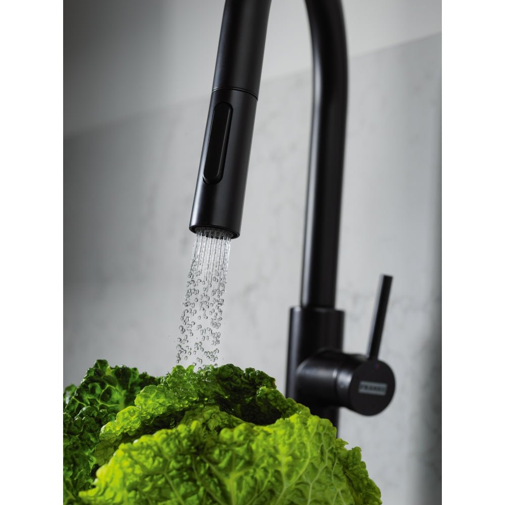 Pescara Auszugsbrause Black Matt 115.0575.968 - MEGART