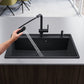 Active Auszugsbrause Black Matt 115.0653.382 - MEGART