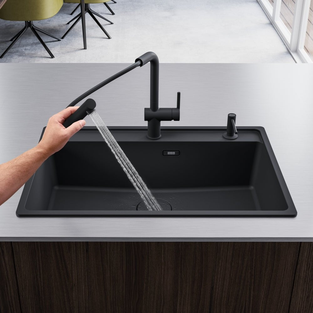 Active Auszugsbrause Black Matt 115.0653.382 - MEGART