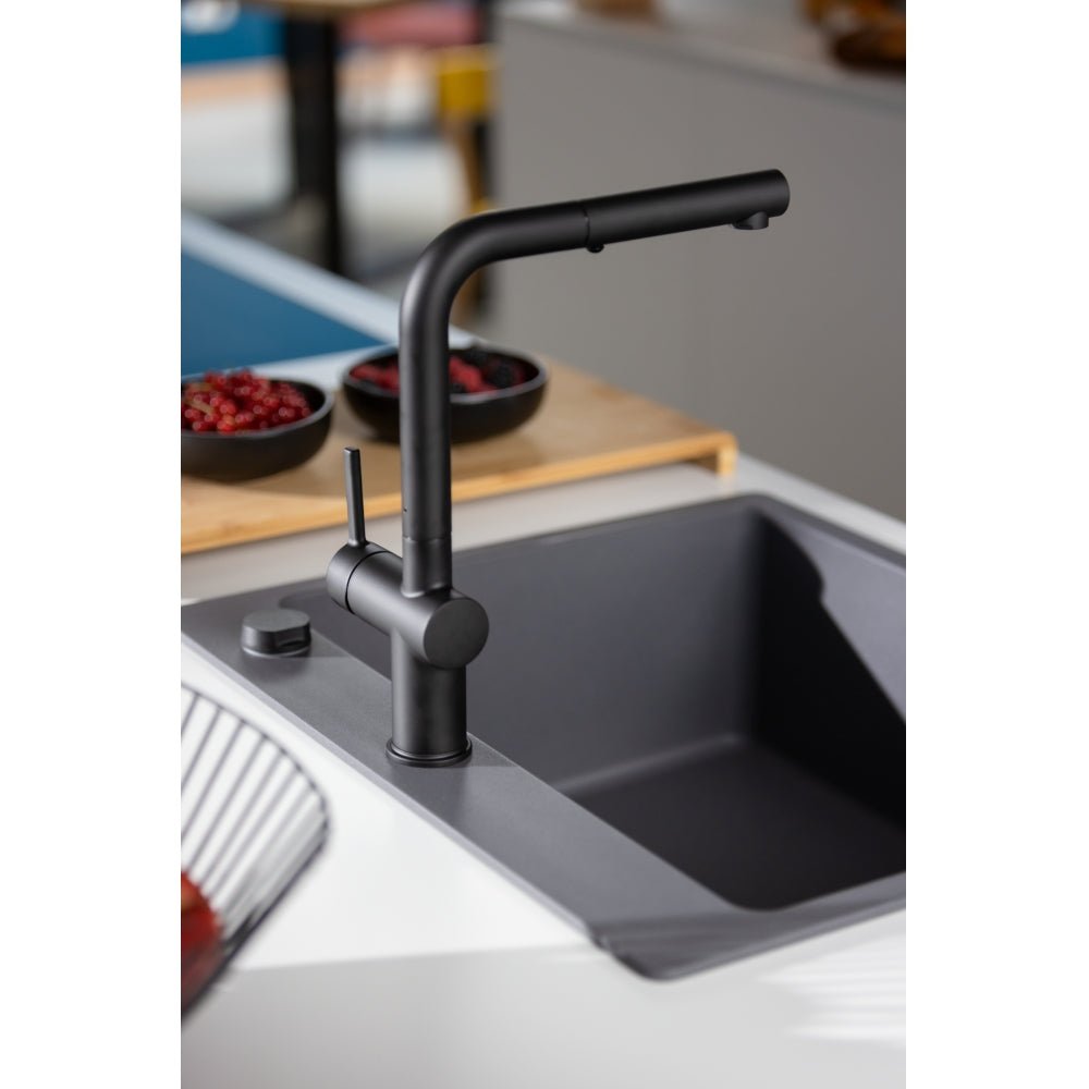Active Auszugsbrause Black Matt 115.0653.382 - MEGART