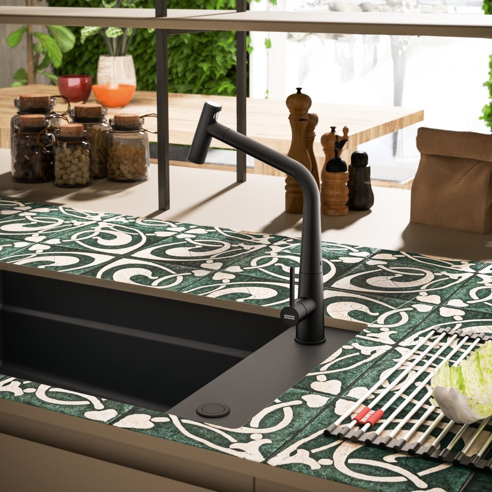 Icon Auszugsbrause Black Matt 115.0625.190 - MEGART