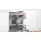 Geschirrspüler SMI4EVS08E, Bosch Serie 4, Edelstahl (gebürstet) - MEGART