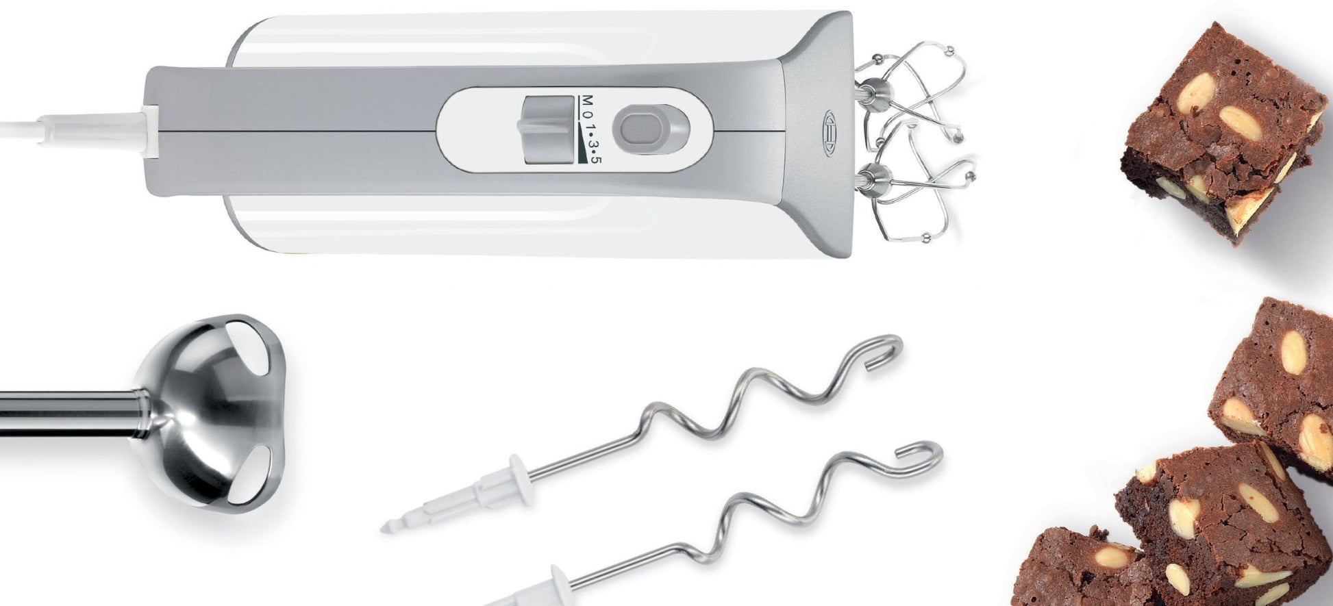 Handrührer, Styline, 500 W, Weiss, silber, MFQ4070 - MEGART