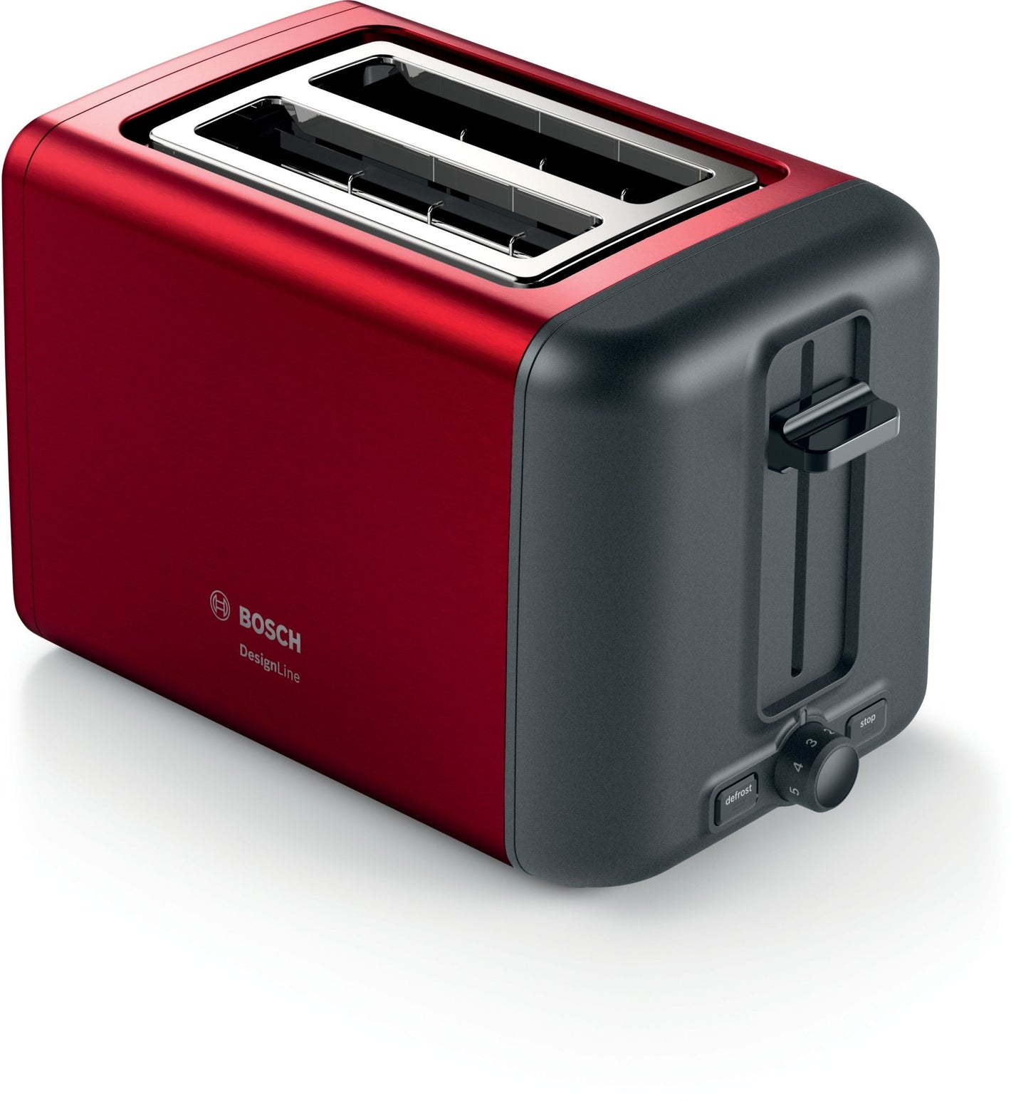 Kompakt Toaster, DesignLine, Rot, TAT3P424DE - MEGART