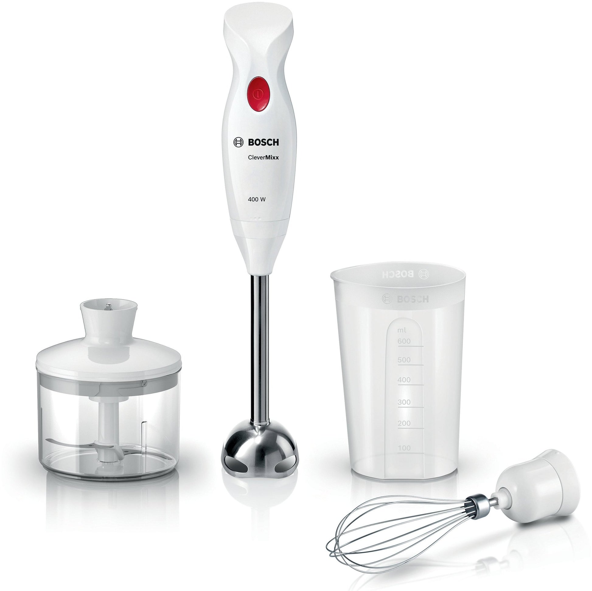 Stabmixer, CleverMixx, 400 W, Weiss, Rot, MSM24500 - MEGART