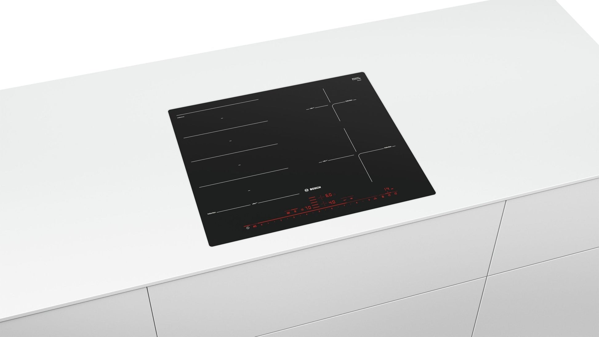 Serie 8, Induktionskochfeld, 60 cm, Schwarz, flächenbündig (integriert) PXE601DC1E - MEGART