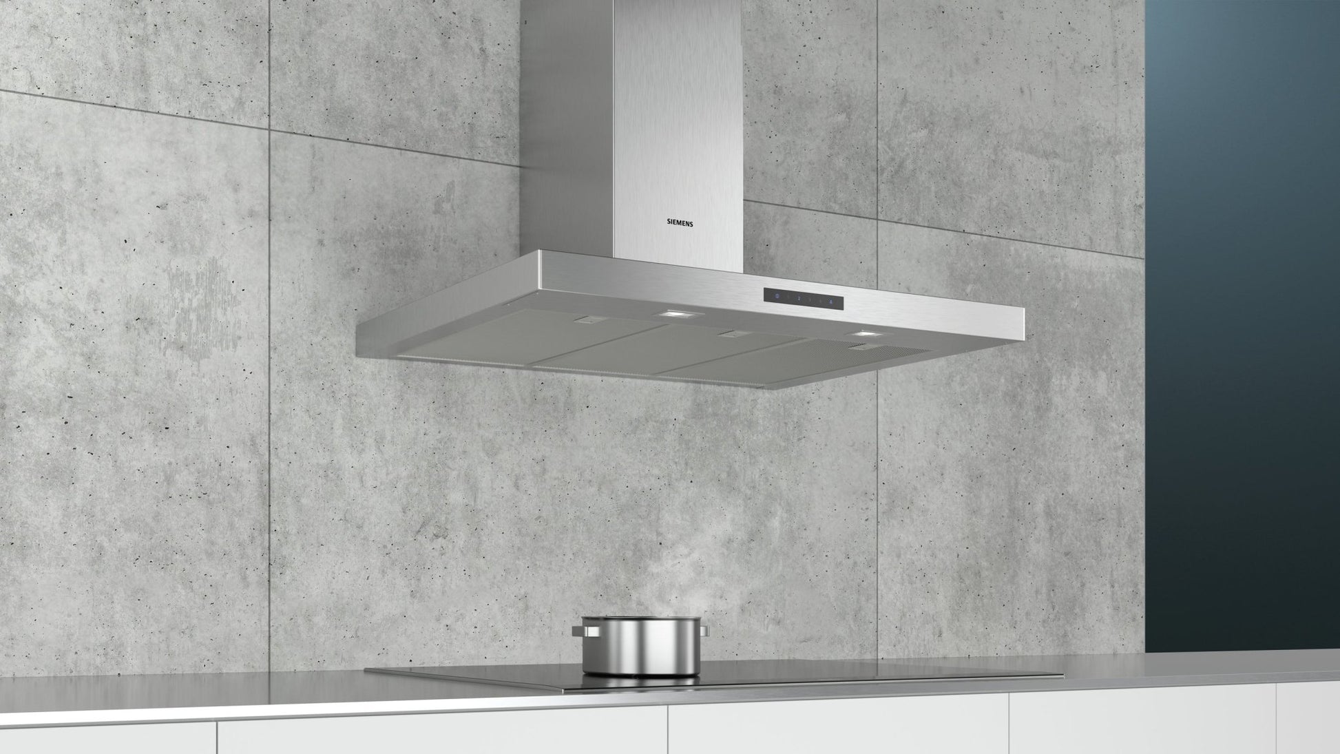iQ300, Wandhaube, 90 cm, Edelstahl LC96BBM50 - MEGART