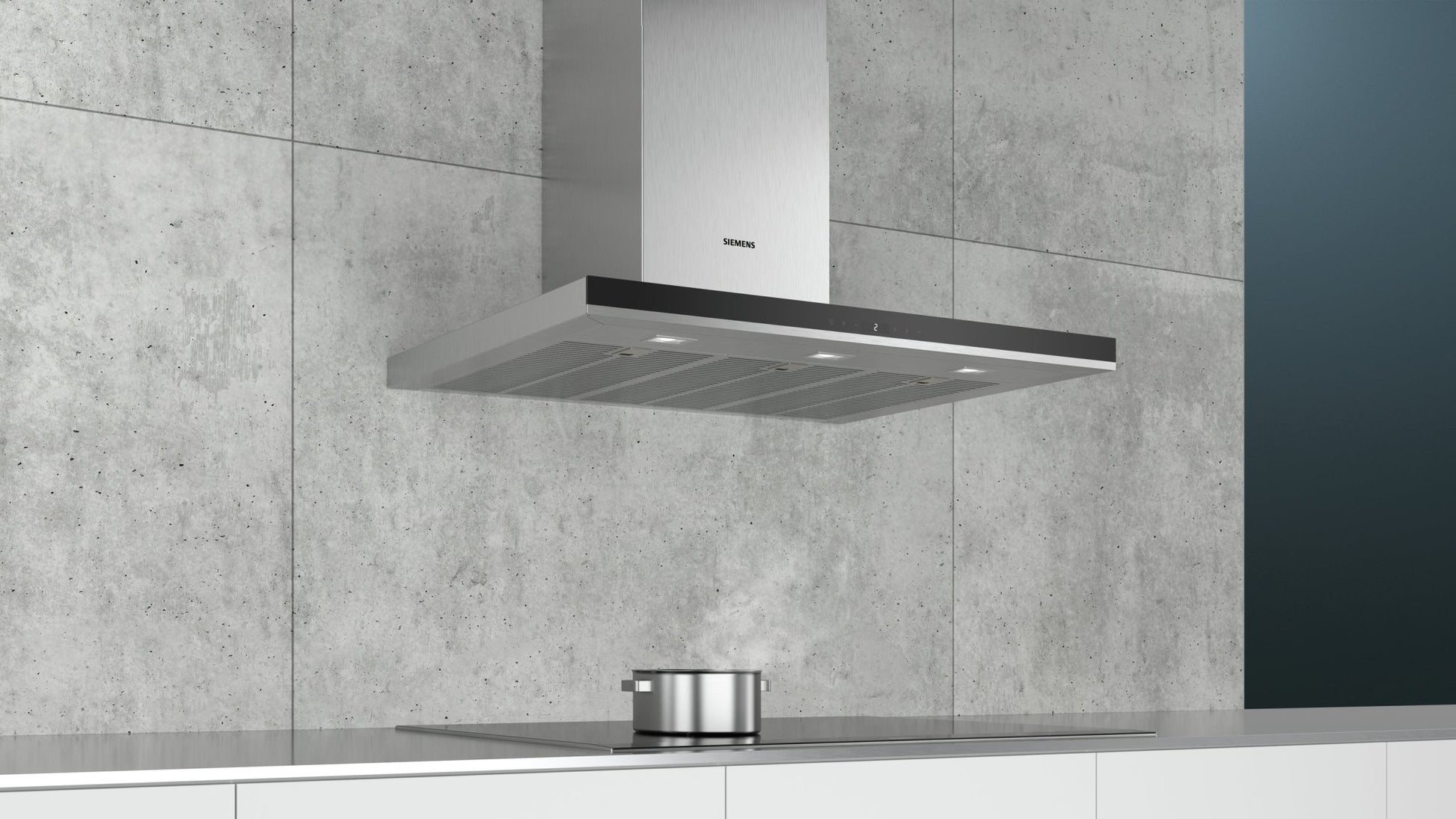 iQ500, Wandhaube, 90 cm, Edelstahl LC98BIP50 - MEGART