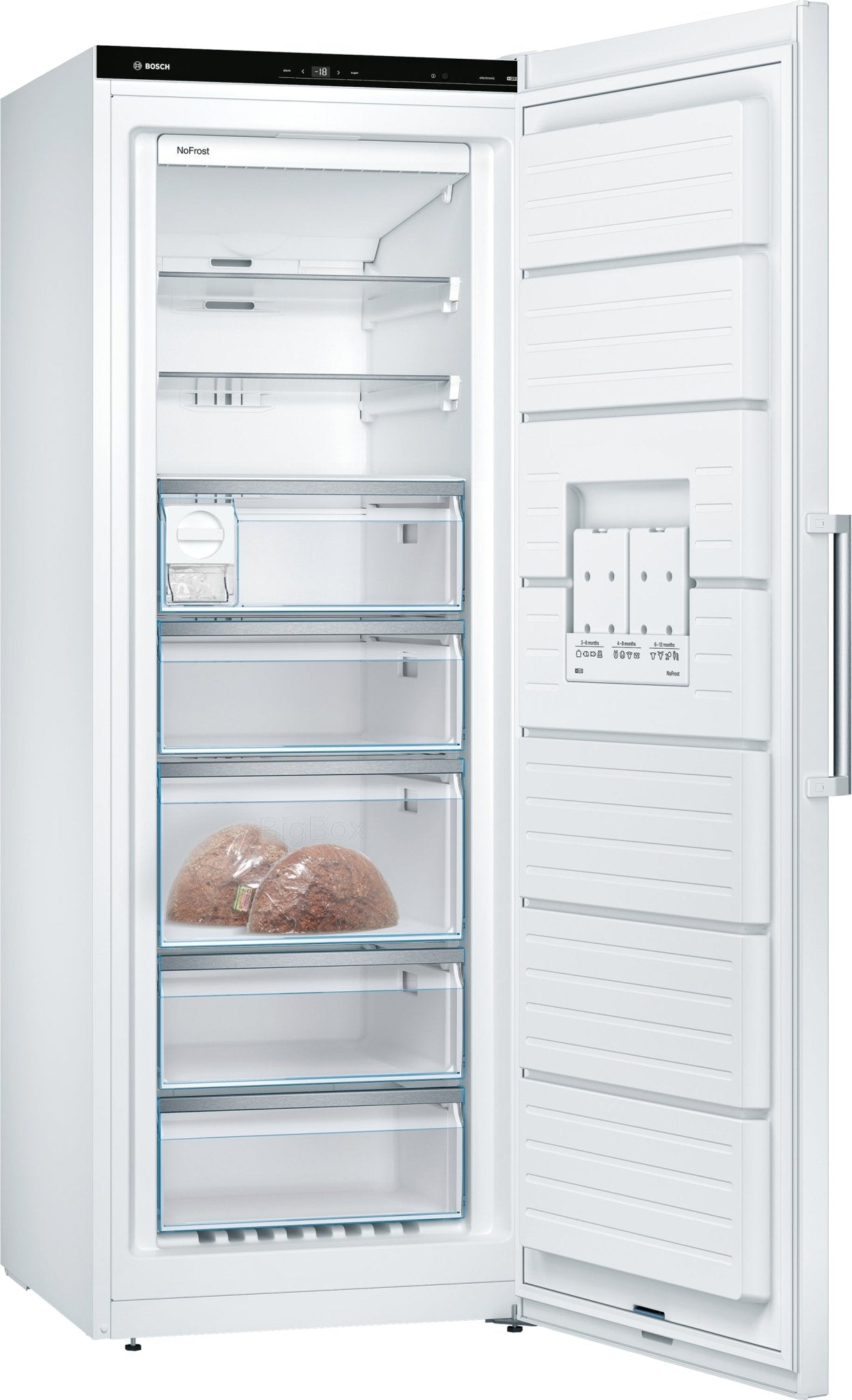 Serie 6, Freistehender Gefrierschrank, 191 x 70 cm, Weiss GSN58AWDPH - MEGART