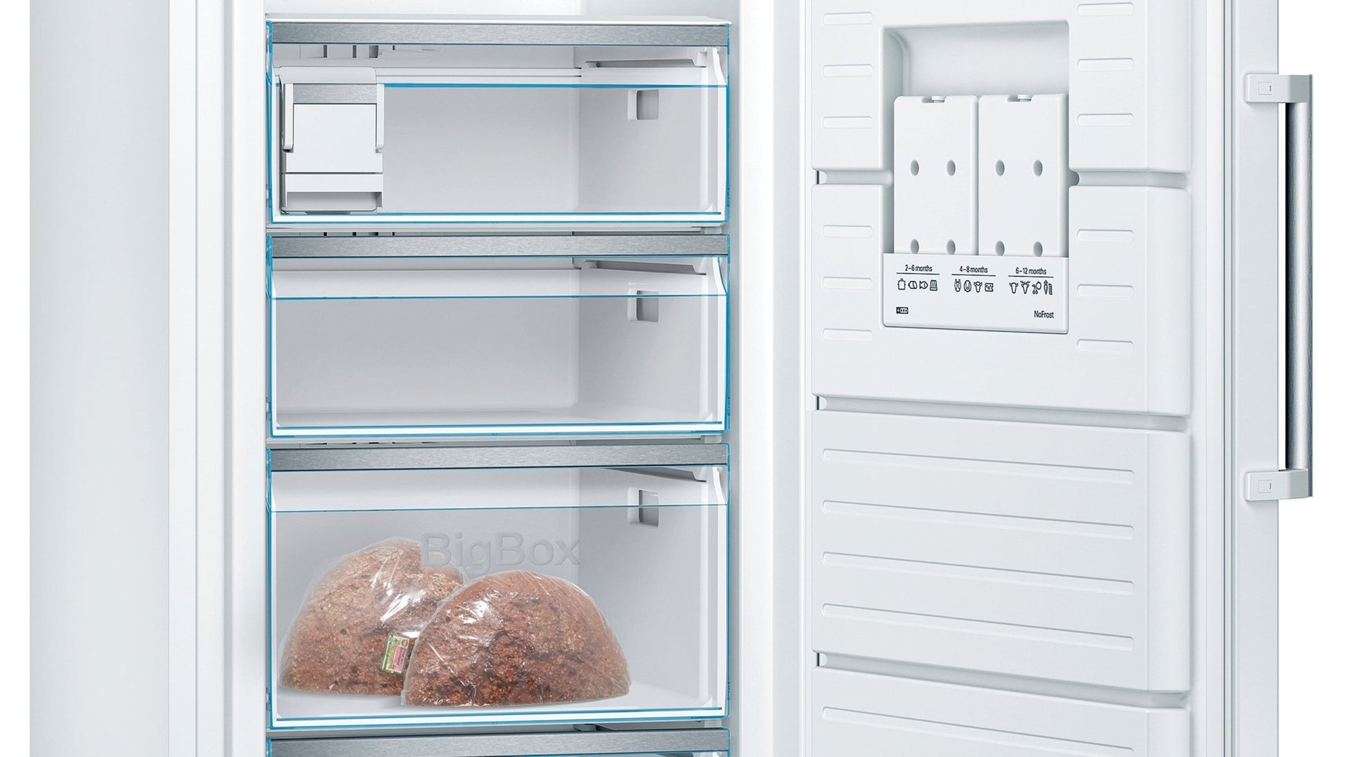 Serie 6, Freistehender Gefrierschrank, 191 x 70 cm, Weiss GSN58AWDPH - MEGART
