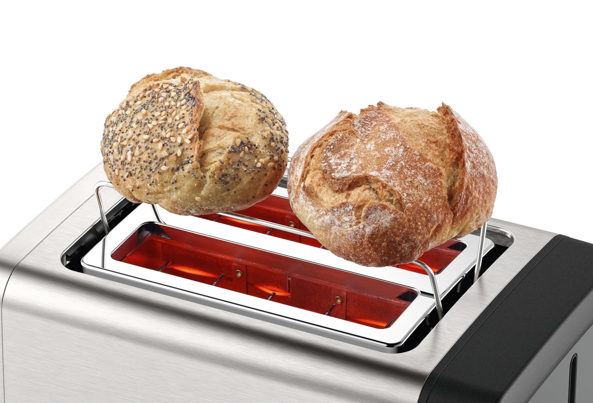Kompakt Toaster, DesignLine, Edelstahl, TAT4P420DE - MEGART