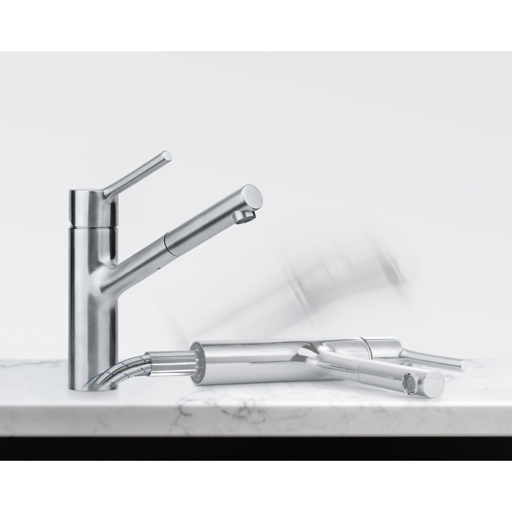 Taros Neo Vorfenster Zugauslauf Edelstahl 115.0596.384 - MEGART